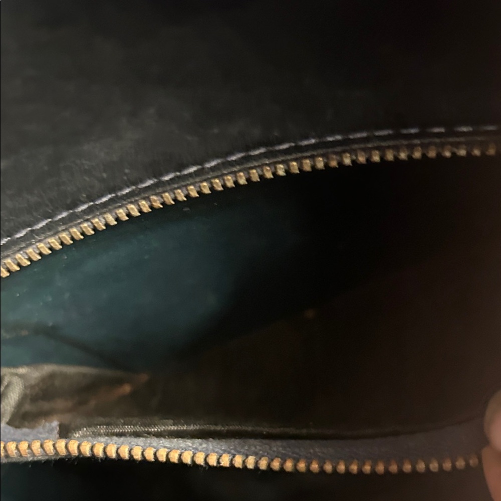 Coach Navy and Tan Signature 'C' Crossbody Bag with Tassel - Picture 8 of 11